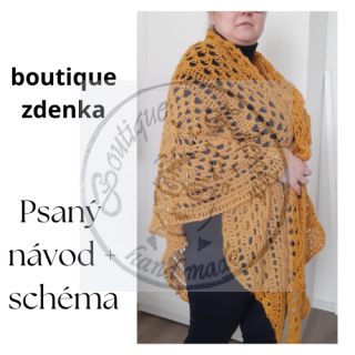 Psaný návod retro šátek